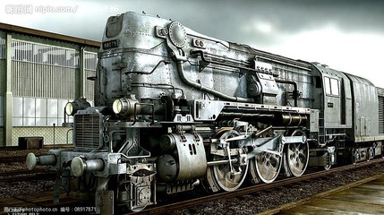3D重機(jī)械火車頭圖片